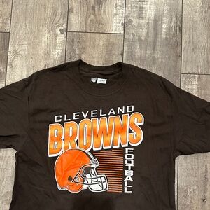 NFL Cleveland Browns Brown and Orange Short Sleeve Tee